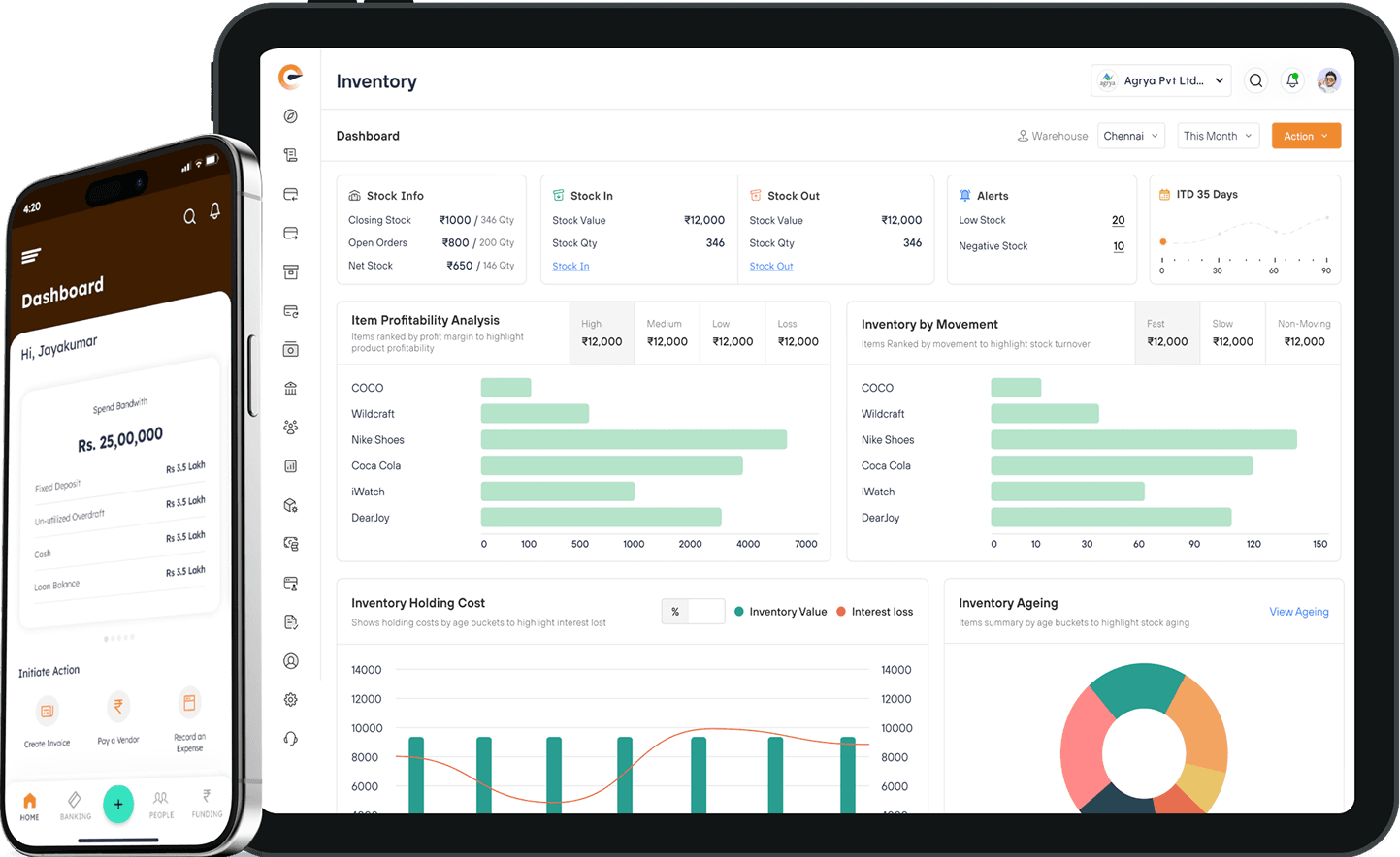 Effortless growth platform dashboard for Indian SMBs