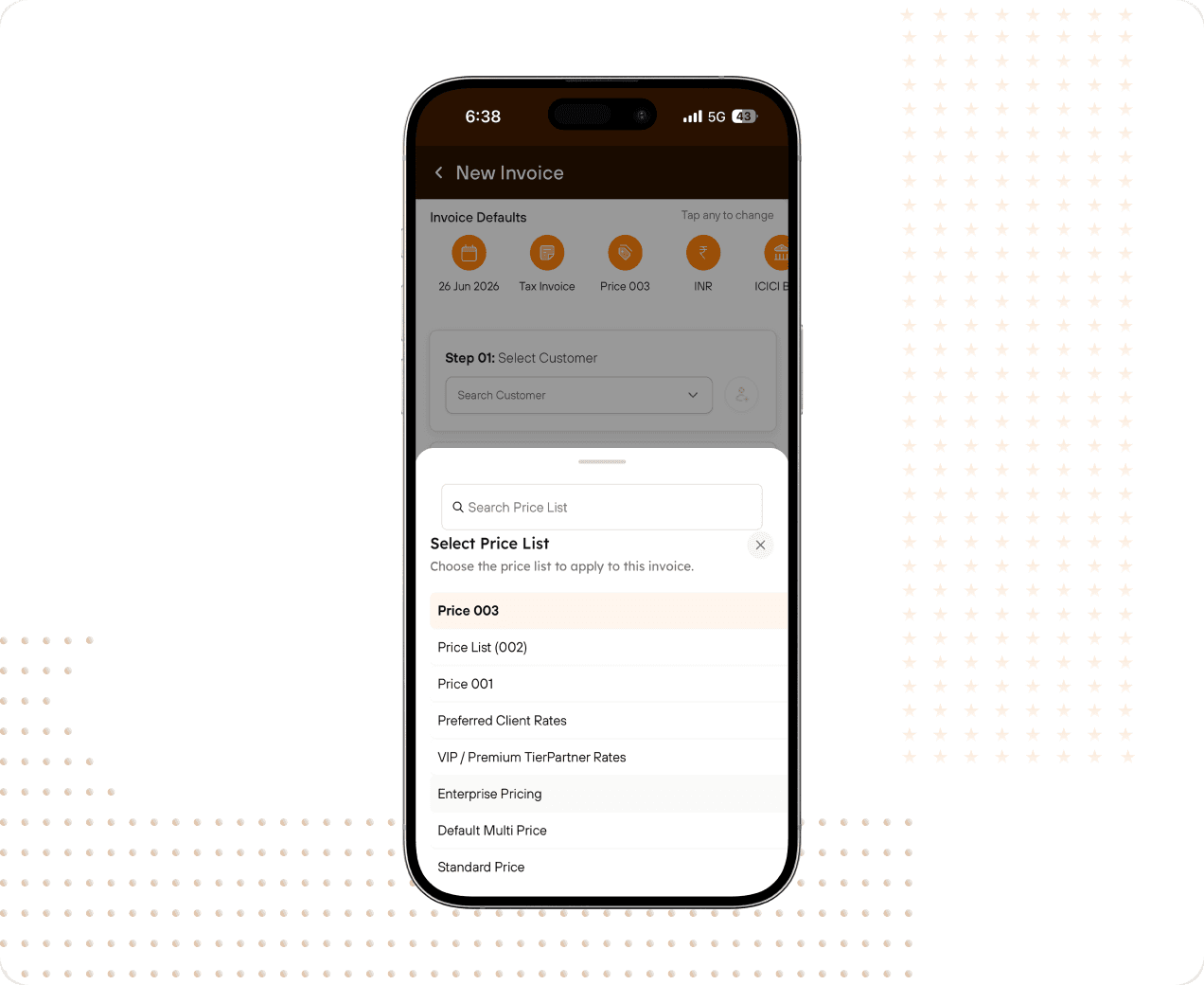 Customer-wise price list configuration